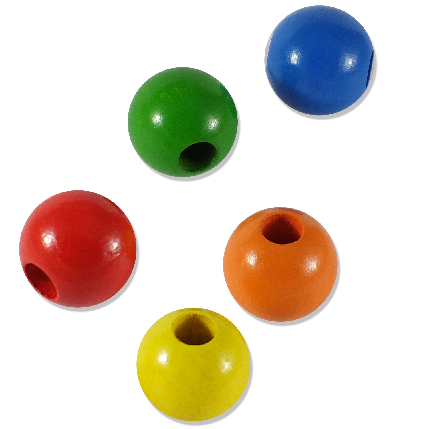 105 <br/><br/>Kulki z drewna lakierowane