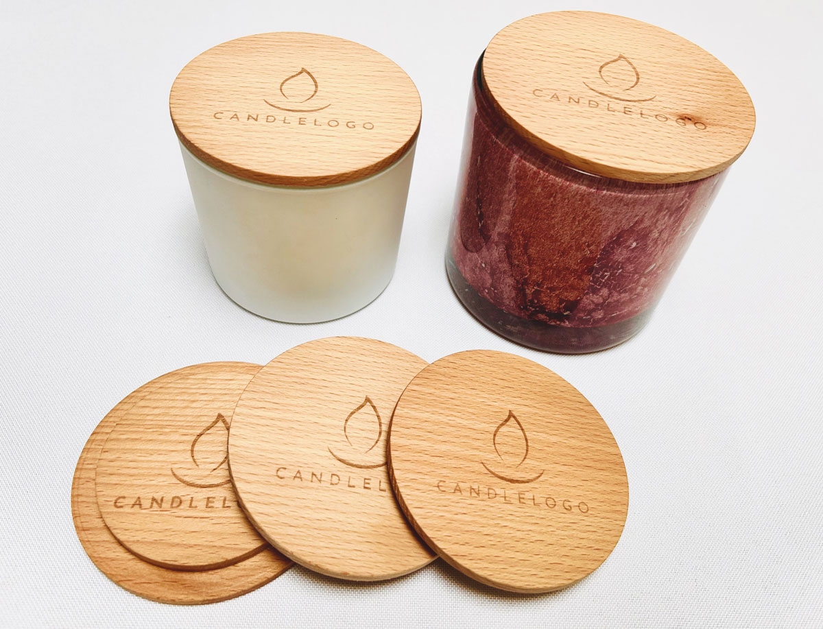 129 <br><br>drewniane wieczka do świec